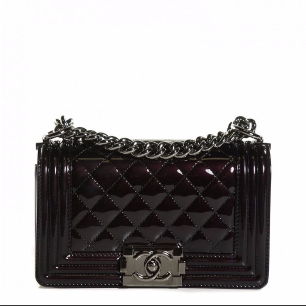 Chanel “Le Boy” bag patent leather small